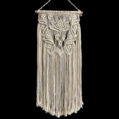 Meilun cotton thread ivory white home wall macrame dream catcher wall hanging design