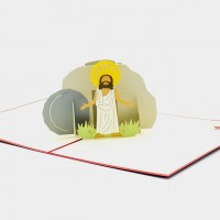 Meilun Art & Craft  3D Pop Up greeting Paper Card Of Jesus For Gift And Souvenir