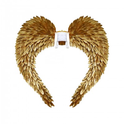 Meilun Art & Craft Golden feather angel wings for girl model show