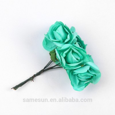 Tiffany Blue Rose Decorative Artificial Paper Flowers