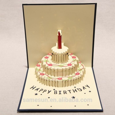 Meilun Art & Craft  Birthday cake 3D pop up card