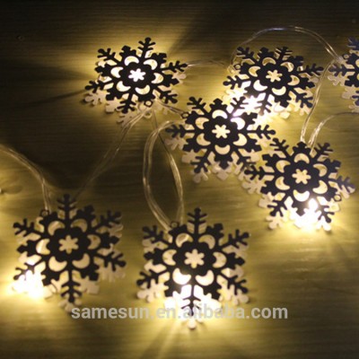 Meilun Art & Craft Iron snowflake Christmas led string lights