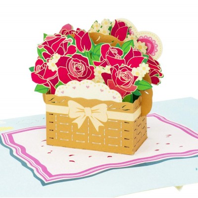 Meilun 2019 new arrival 3d pop up card, gift for mother's day