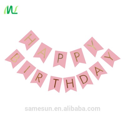 Meilun Art Crafts Happy Birthday Letter Paper Banner For Girls Party