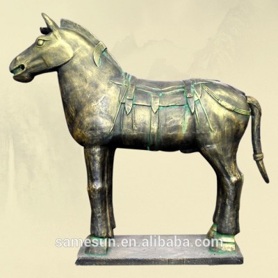 Meilun Art Crafts Terra Cotta Warriors Terracotta Horse Home Decoration History Souvenir Silver White Manufacturer Hot Sale