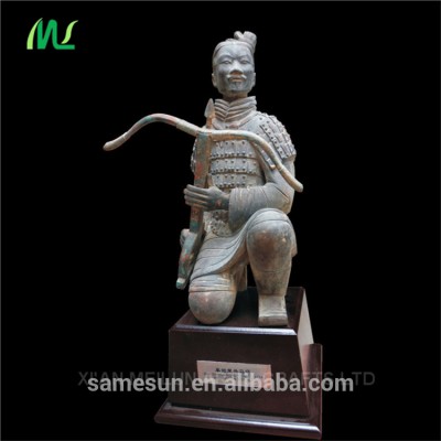 Meilun Art Crafts Kneeling Archer Terracotta Warrior Statue Souvenir Gift Sculpture Manufacturer Hot Sale Garden Decoration Sell