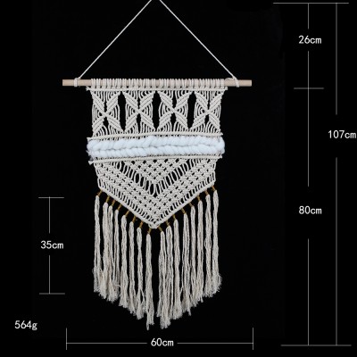 Meilun Macrame Crochet Wall Hanging Tapestry for Home Decoration Cotton Rope Crochet Tapestry