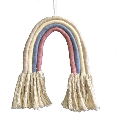 Meilun hot sale rainbow cotton Macrame Wall Hanging Handmade for Home Decoration