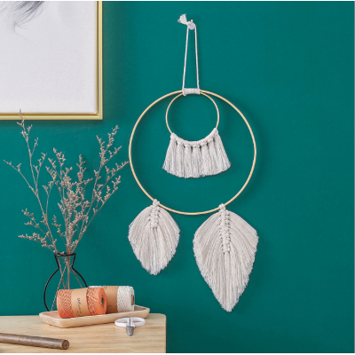 Bohemia style Handmade Home well decoration macrame rope dream catcher wall hanging tapestry